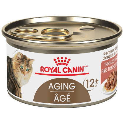 Royal Canin Feline Health Nutrition Aging 12+ Thin Slices In Gravy Canned Cat Food