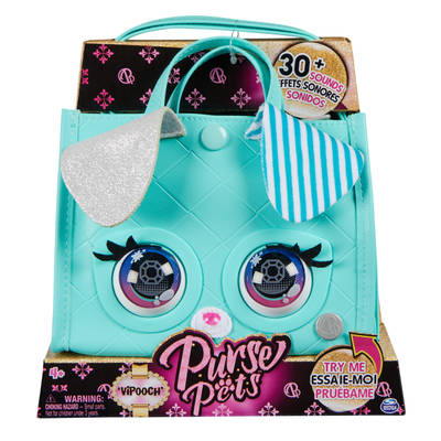 Purse Pets, VIPooch Puppy Tote Bag Interactive Pet Toy and Crossbody Purse with over 30 Sounds and Reactions, Kids Toys for Girls Ages 4 and up