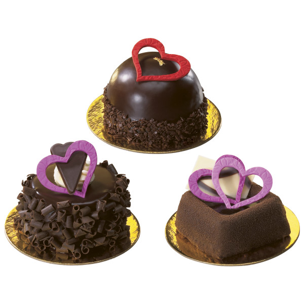 Heart Cutout Assortment Gum Paste Layon