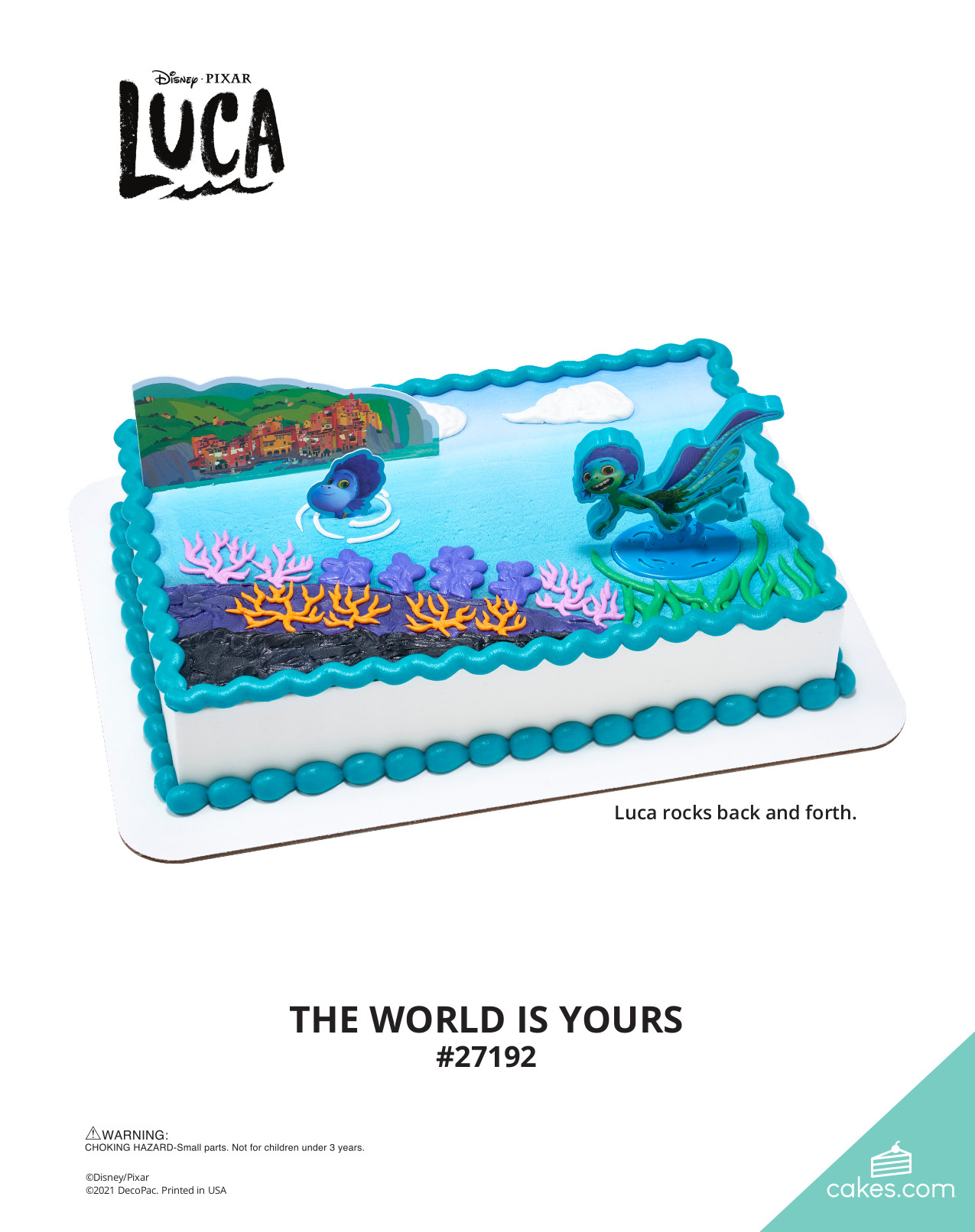 Disney/Pixar Luca The World is Yours DecoSet® | The Magic of Cakes