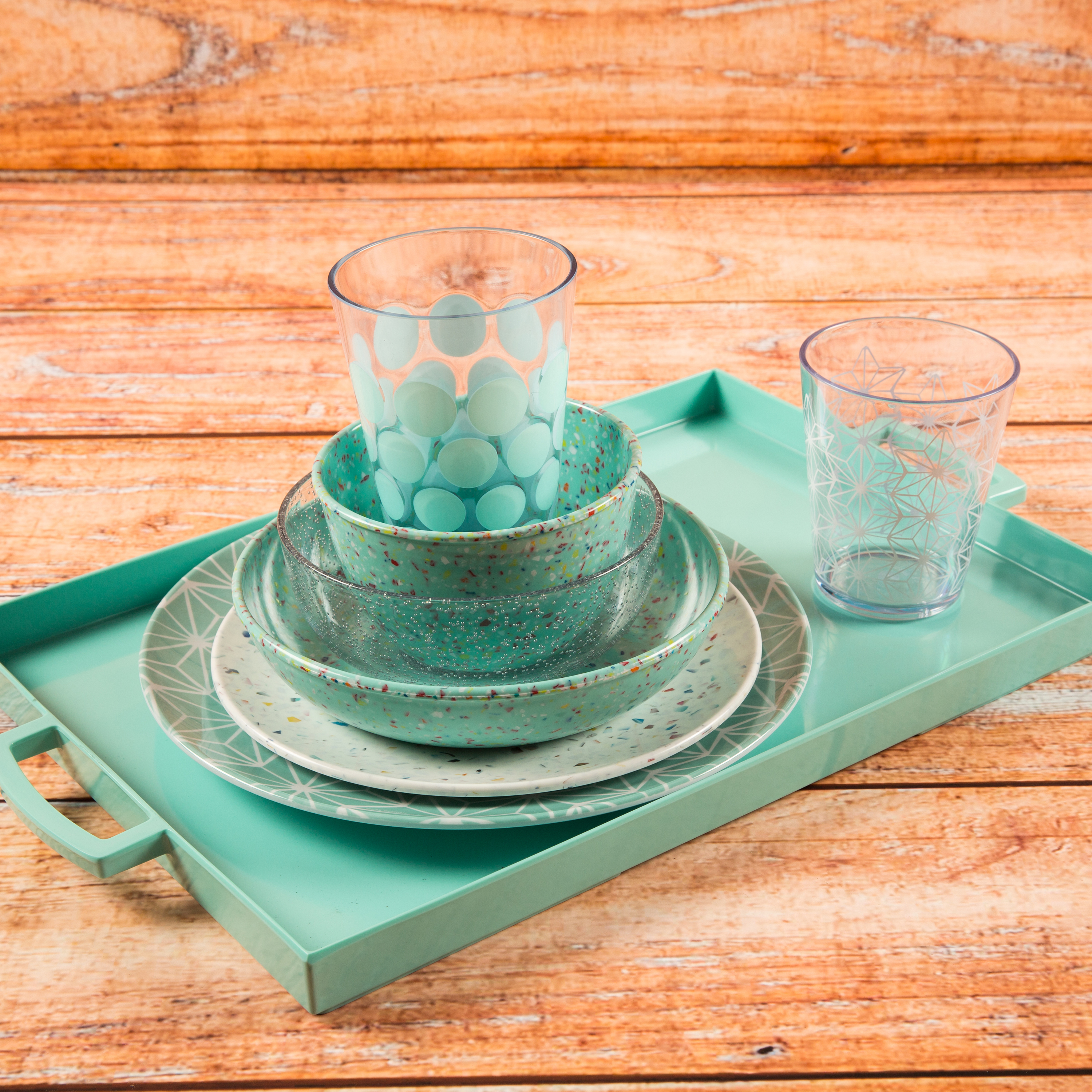 Confetti 35 ounce Pasta Bowl, Mint, 6-piece set slideshow image 6 Confetti 35 ounce Pasta Bowl, Mint, 6-piece set slideshow image 6