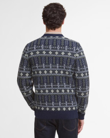 Maglione girocollo Grangetown Fair Isle Inky Blue