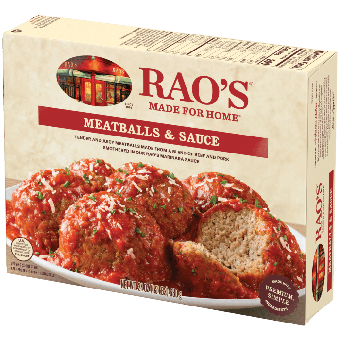 Meatballs & Sauce Frozen Meal, 24 oz - Right angle Image