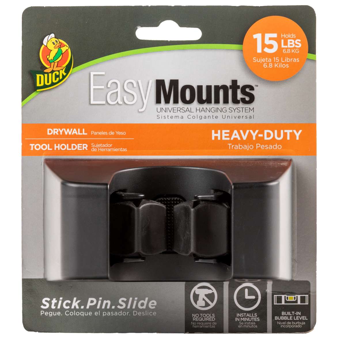 Duck® EasyMounts™ Heavy-Duty Drywall Tool Holder