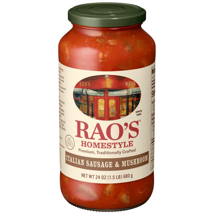 Sausage & Mushroom Sauce, 24 oz