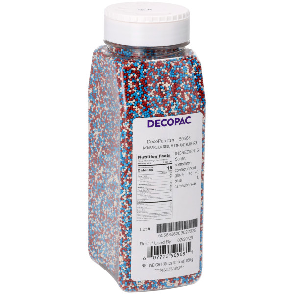 Red, White and Blue - Red 3 Free Nonpareils