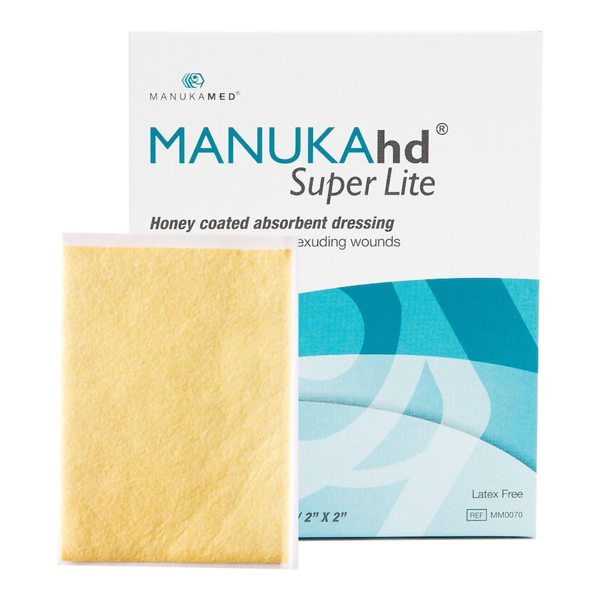 MANUKAhd® Super Lite Honey Impregnated Wound Dressing, 2 x 2 Inch