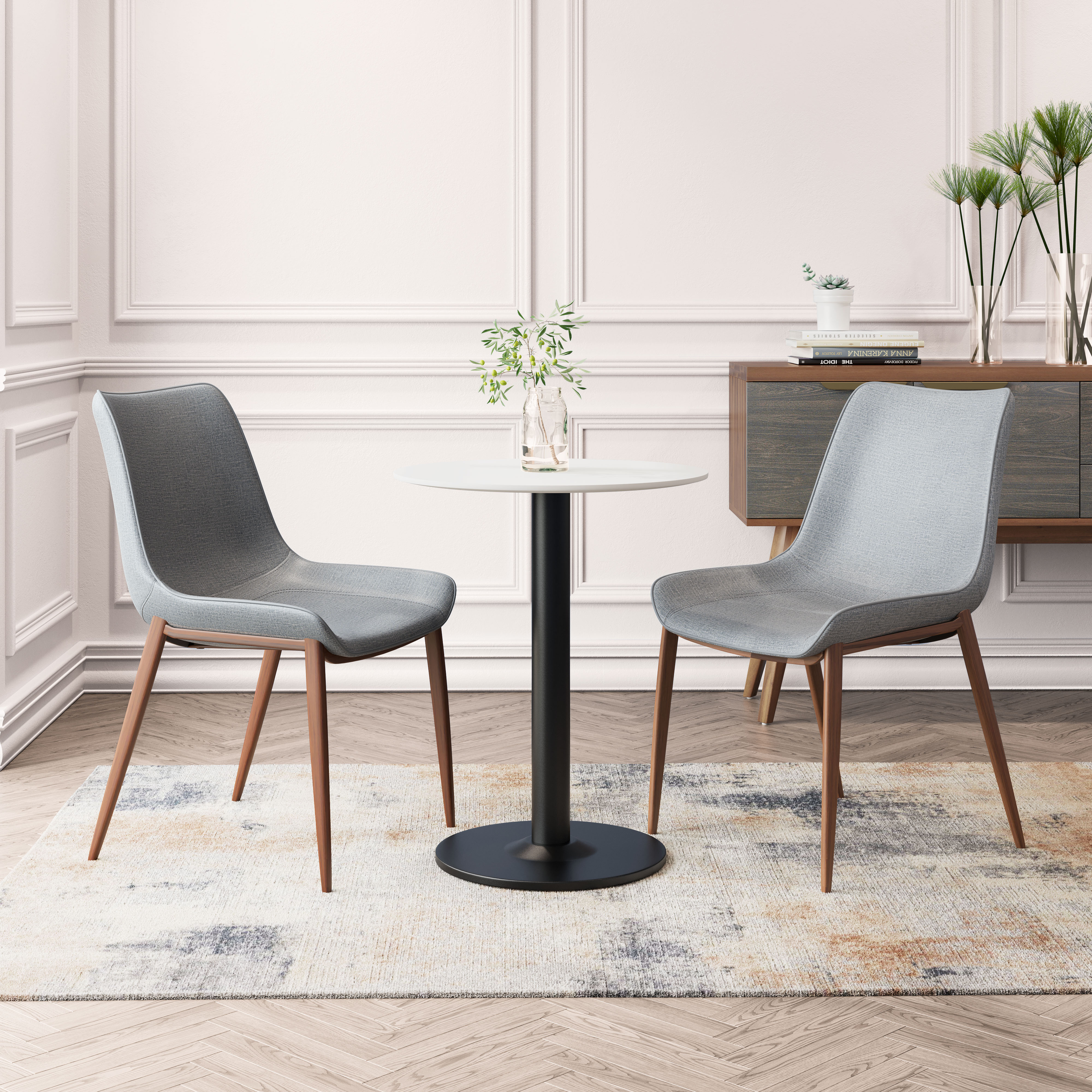 Magnus Dining Chair (Set of 2) Slate Gray & Walnut product image