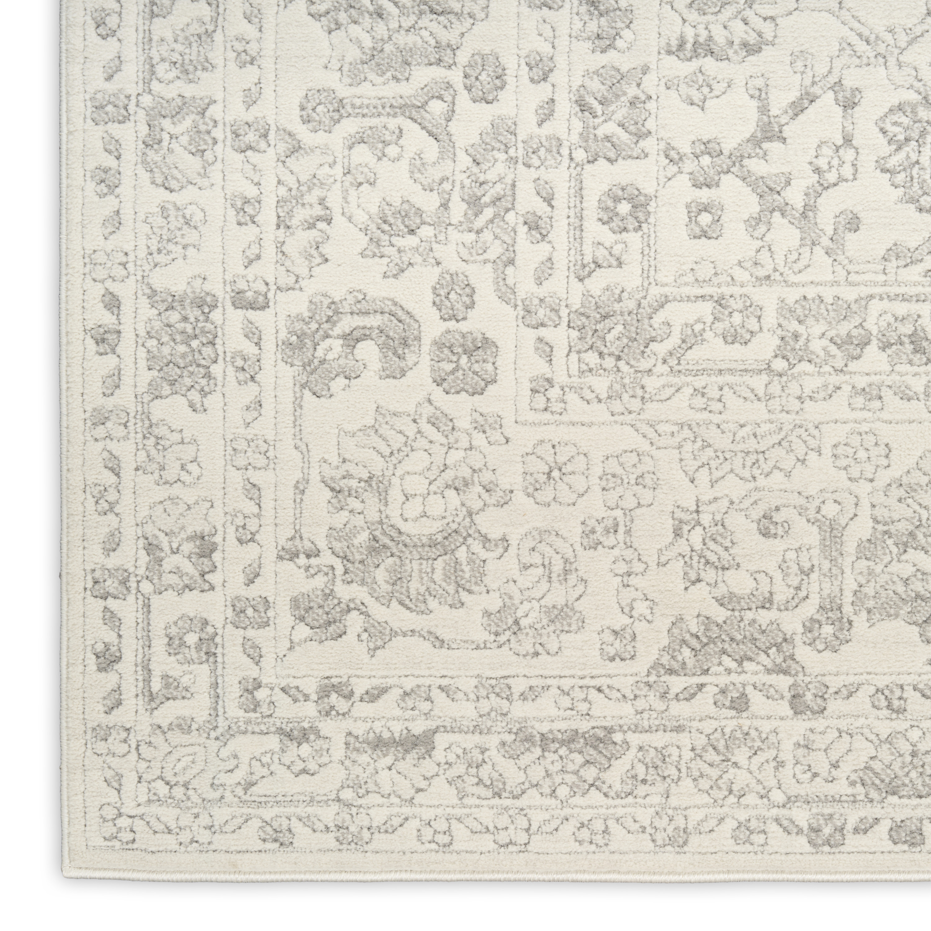 Nourison Grace 7'10" x 9'10" Grey Vintage Indoor Rug