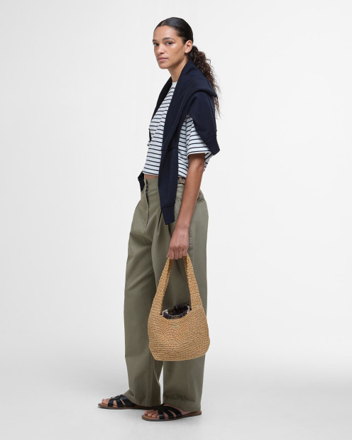 Amber Tapered Trousers Dusky Green