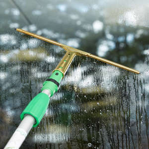 Unger, GoldenClip, 14", Window Squeegee with Brass Handle