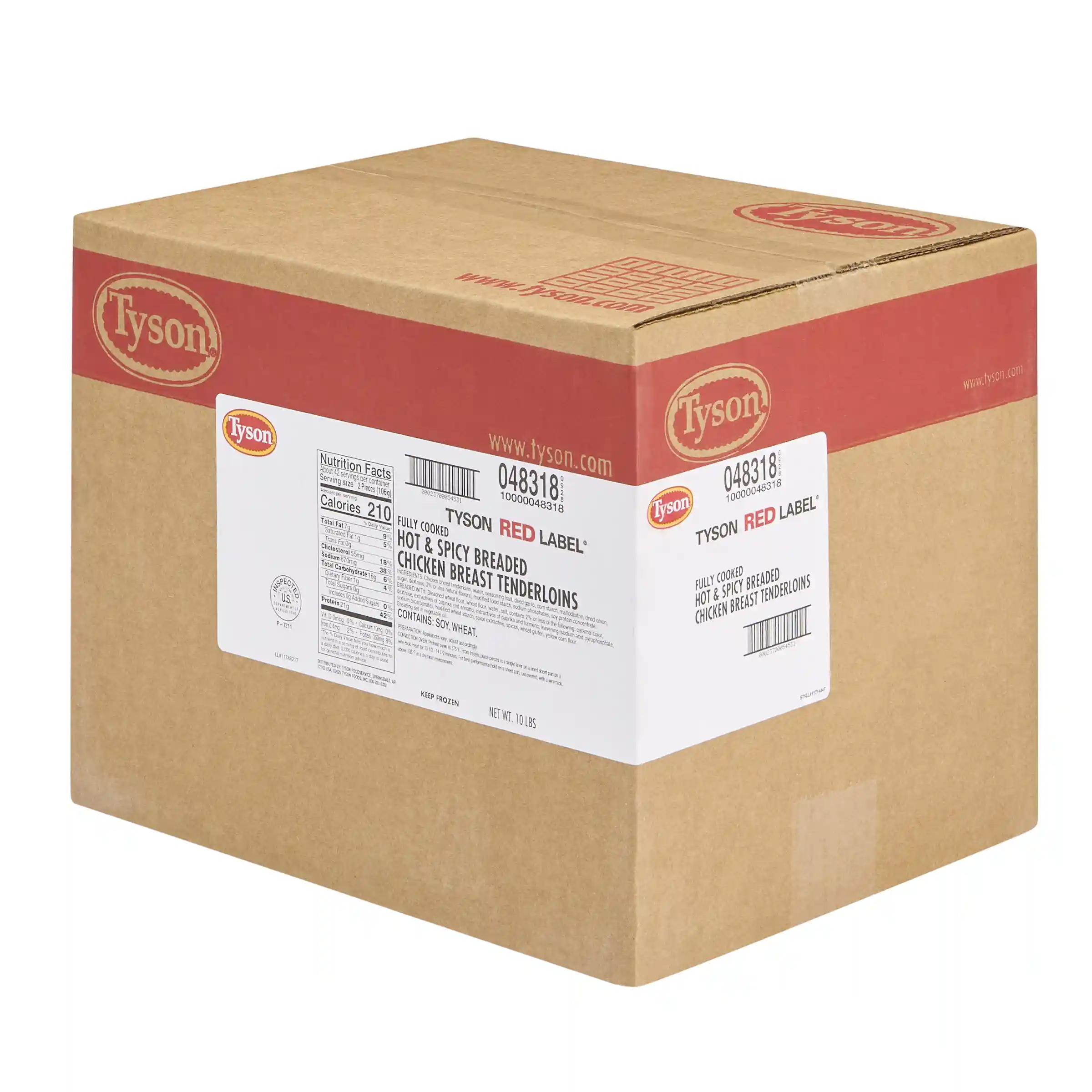 Tyson Red Label® Fully Cooked Breaded Hot & Spicy Chicken Tenderloins_image_5