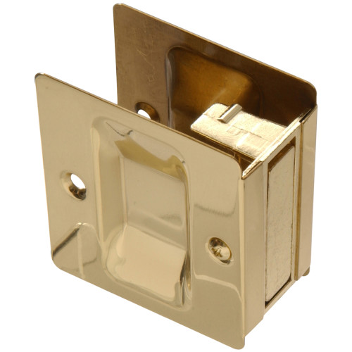 Solid Brass/Bright Brass Pocket Door Pull