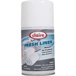 Claire,  Fresh Linen Metered Air Freshener,  7 oz Aerosol Can