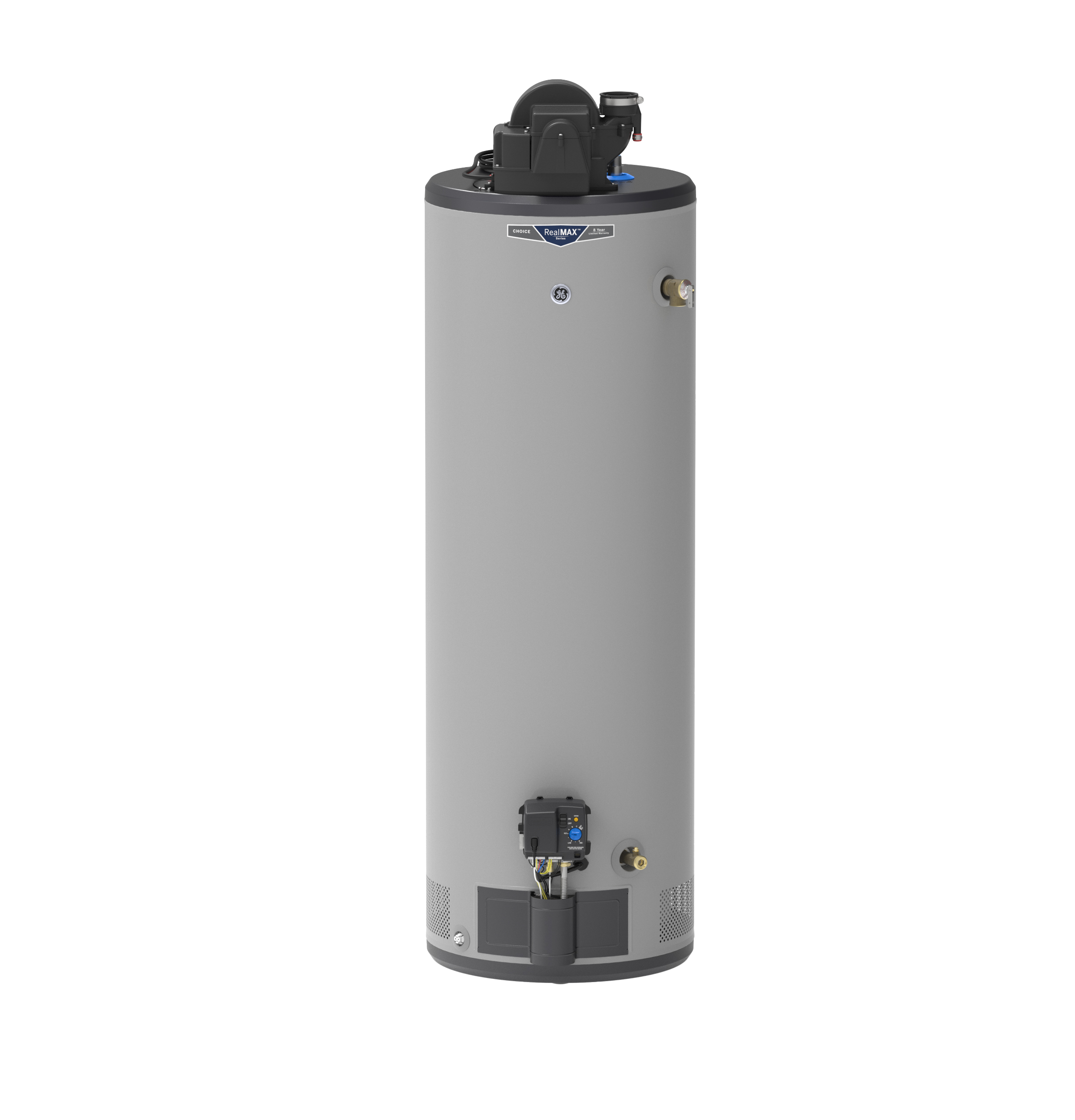 GE RealMAX Choice 40-Gallon Tall Liquid Propane Power Vent Water Heater