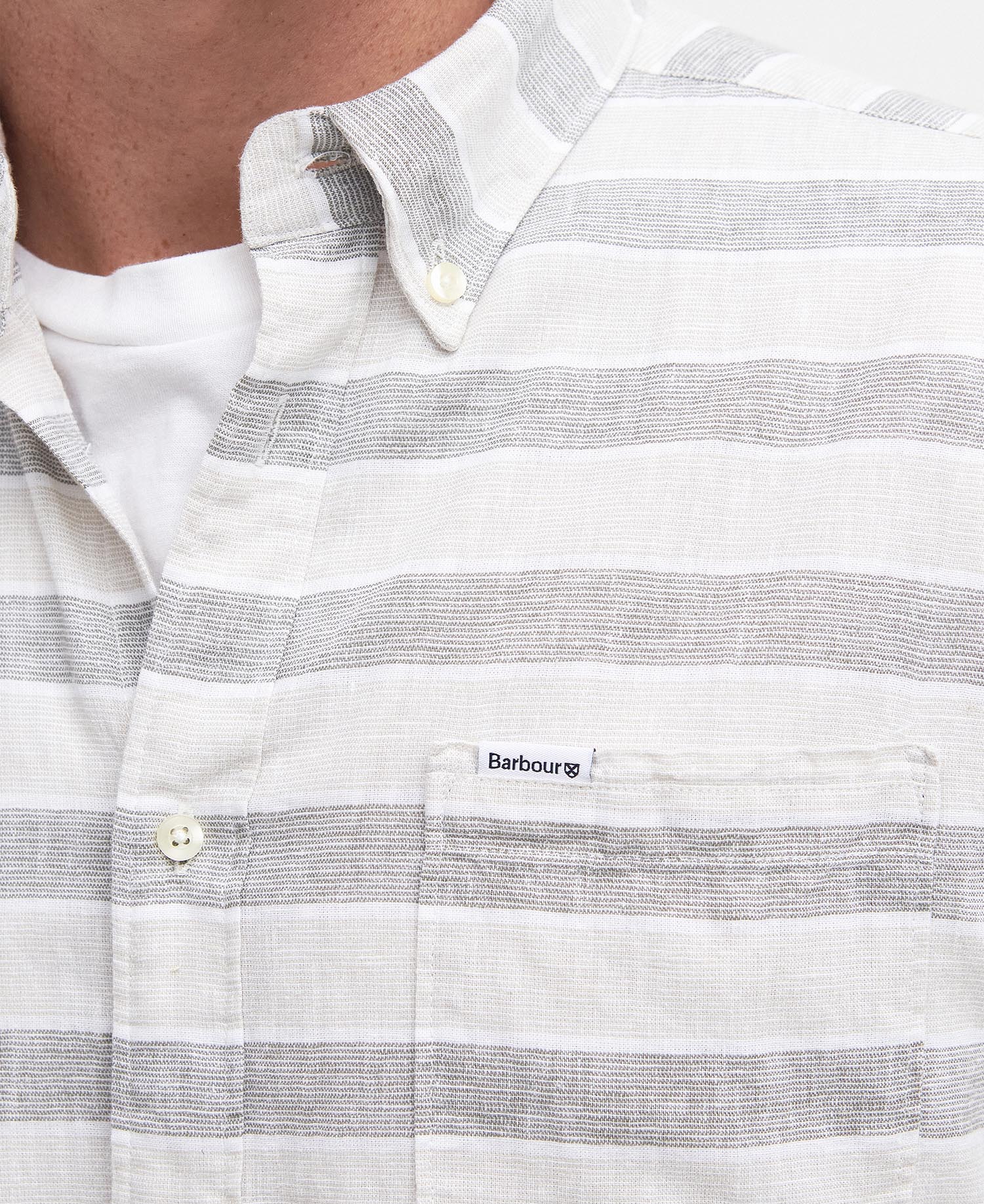Somerby Striped Tailored Short-Sleeved Shirt image number 4