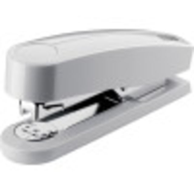 High performance flat clinch stapler offers more filing space and includes temporary pinning and tacking.