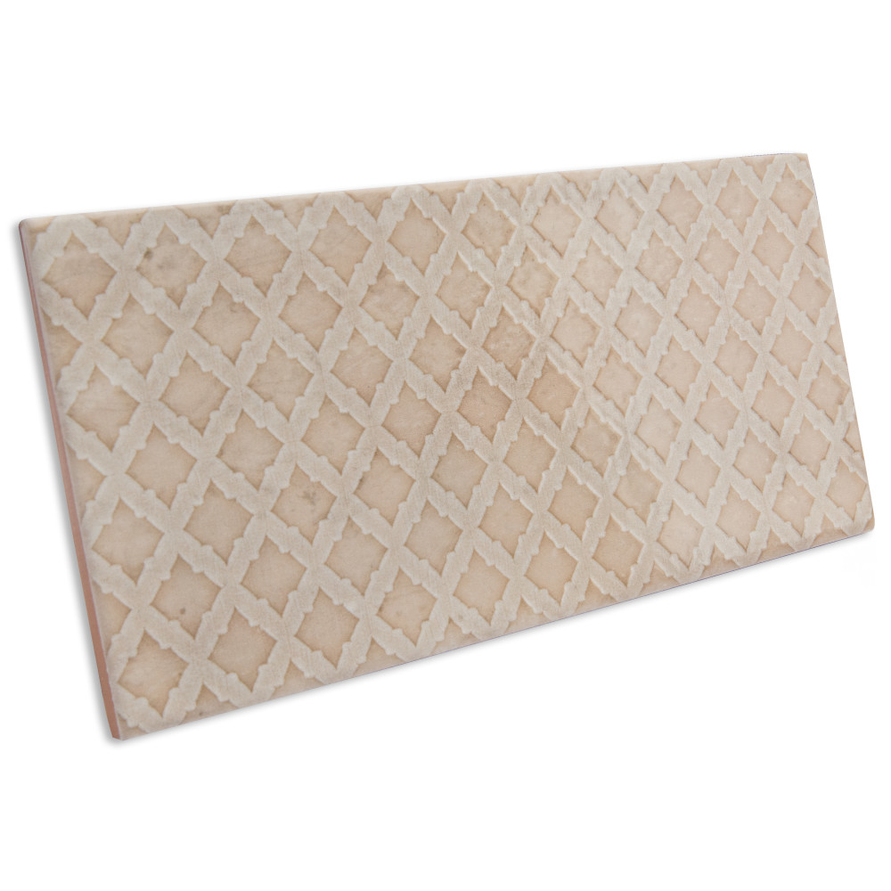 Camden Decor Bone 4 in. x 8 in. Ceramic Wall Tile