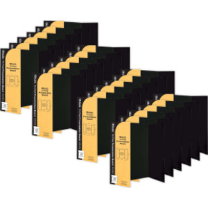 Tri-Fold Corrugated Presentation Board, 36" x 48", Black, Pack of 24