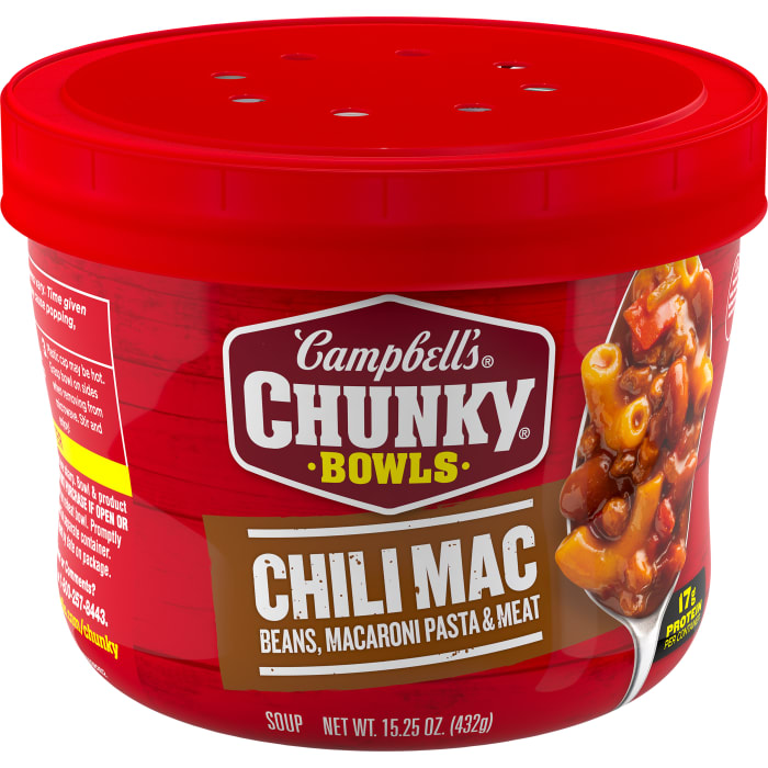 Chili Mac Soup Microwavable Bowl