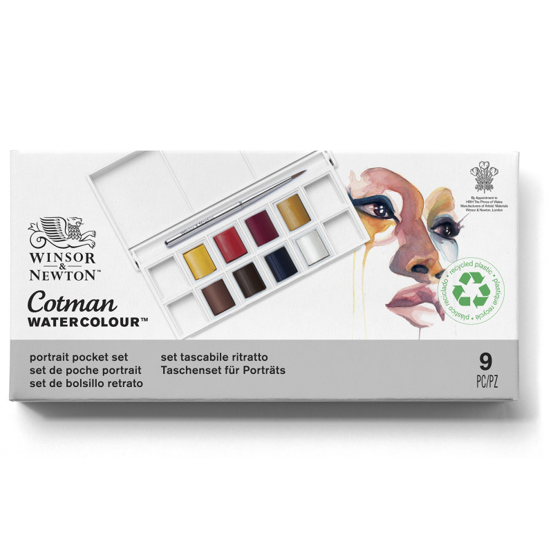 Cotman Watercolor Portrait Pocket Set, 8 Colors