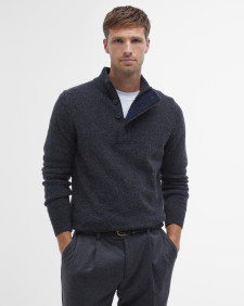 Essential Elbow Patch Jumper Charcoal