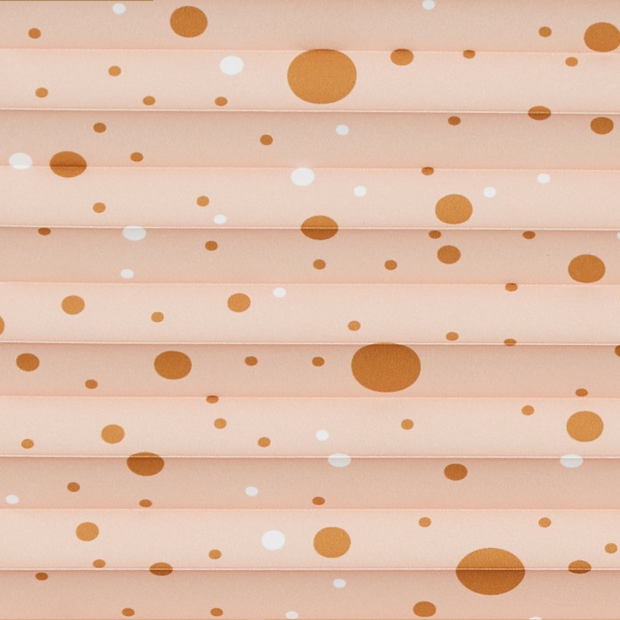 Sparkle Dots Pink/Gold Pleated Blind