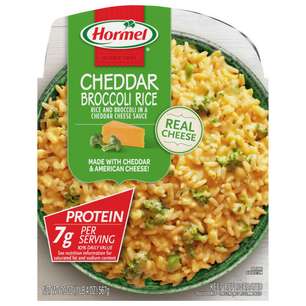 HORMEL(r) Cheddar Broccoli Rice 6/20 OZ . C1N1 - Front No Plunge In Package (Hi Res)