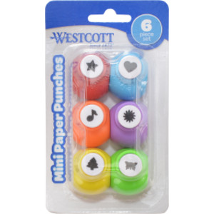 Mini Paper Punches, Set of 6