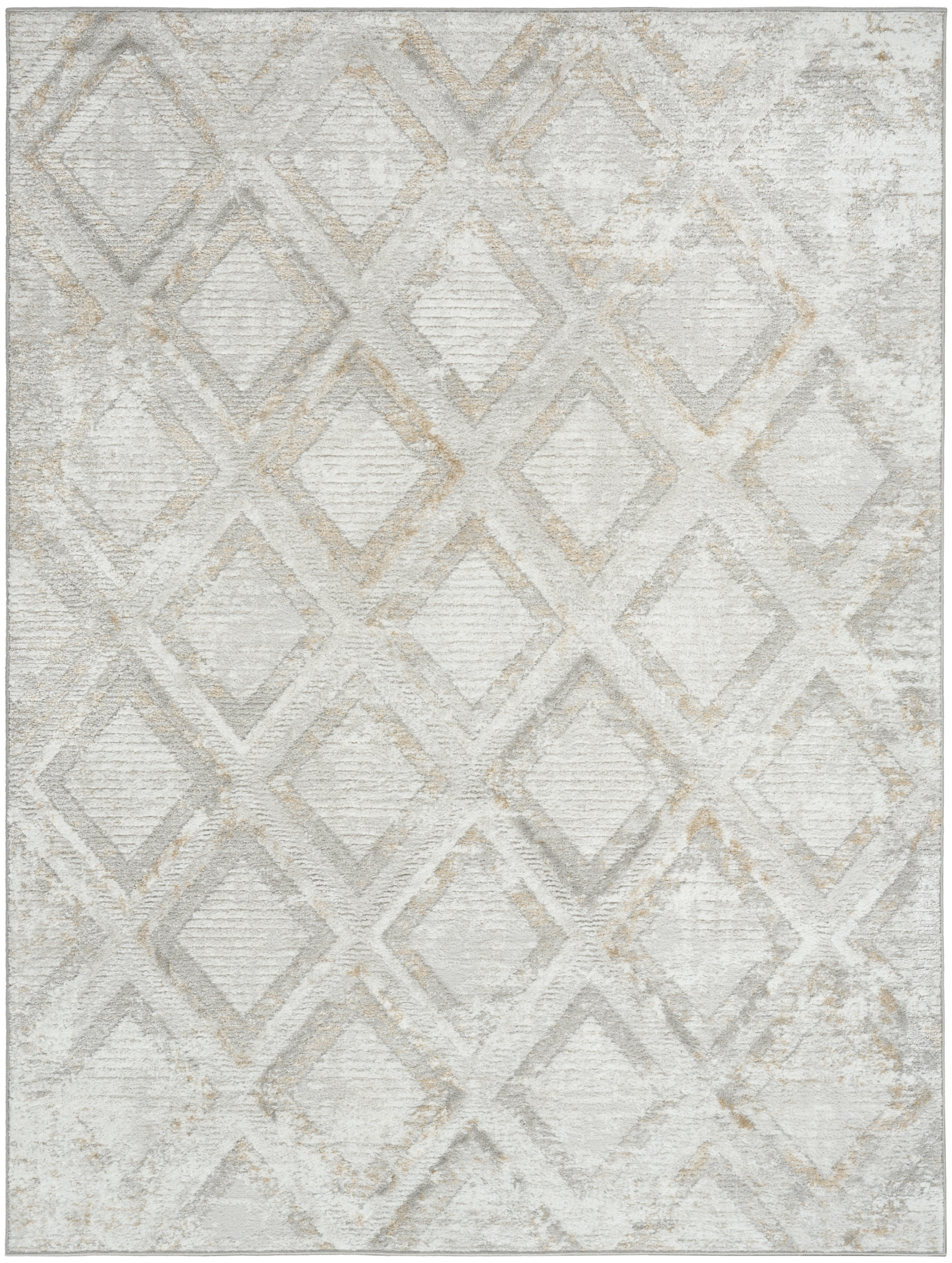 Nourison Dekor 4' x 6' Grey Modern Indoor Rug