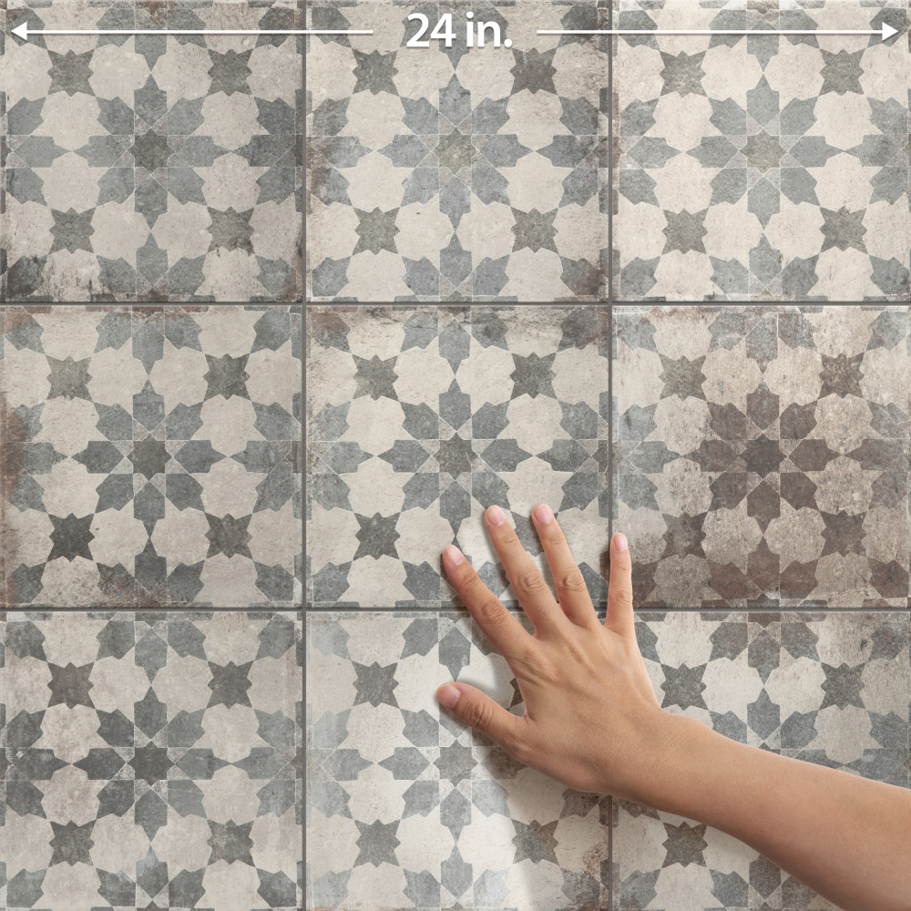 D’Anticatto Decor Varenna 8-3/4 in. x 8-3/4 in. Porcelain Floor and Wall Tile