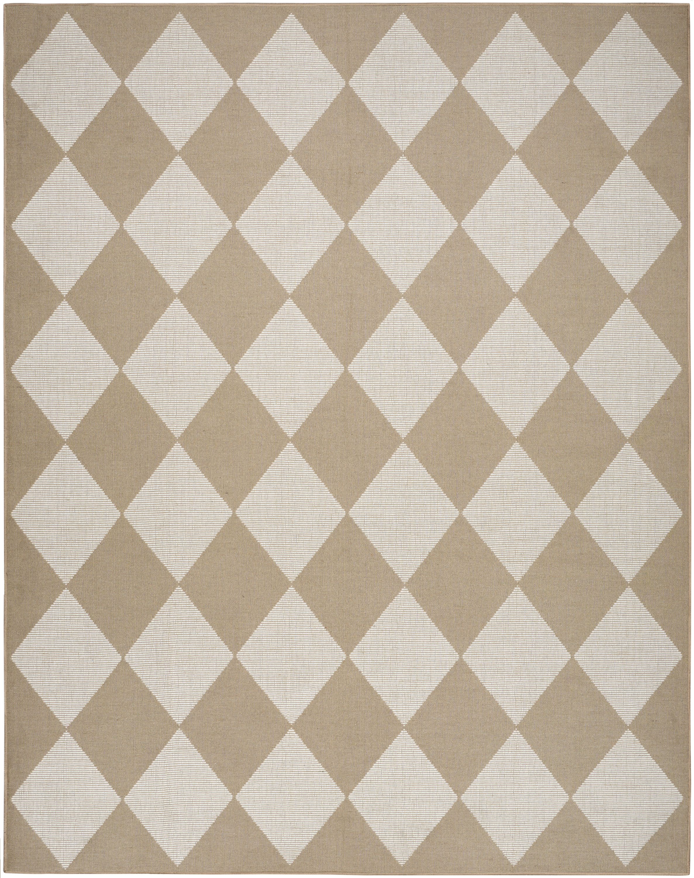Nourison Washable Modern Jute 5'3" x 7'3" Natural Ivory Modern Indoor Rug