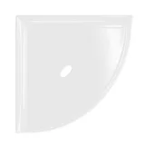 Retrofit Bath Accessoires Polished Bright White Flatback 8″ Corner Shelf