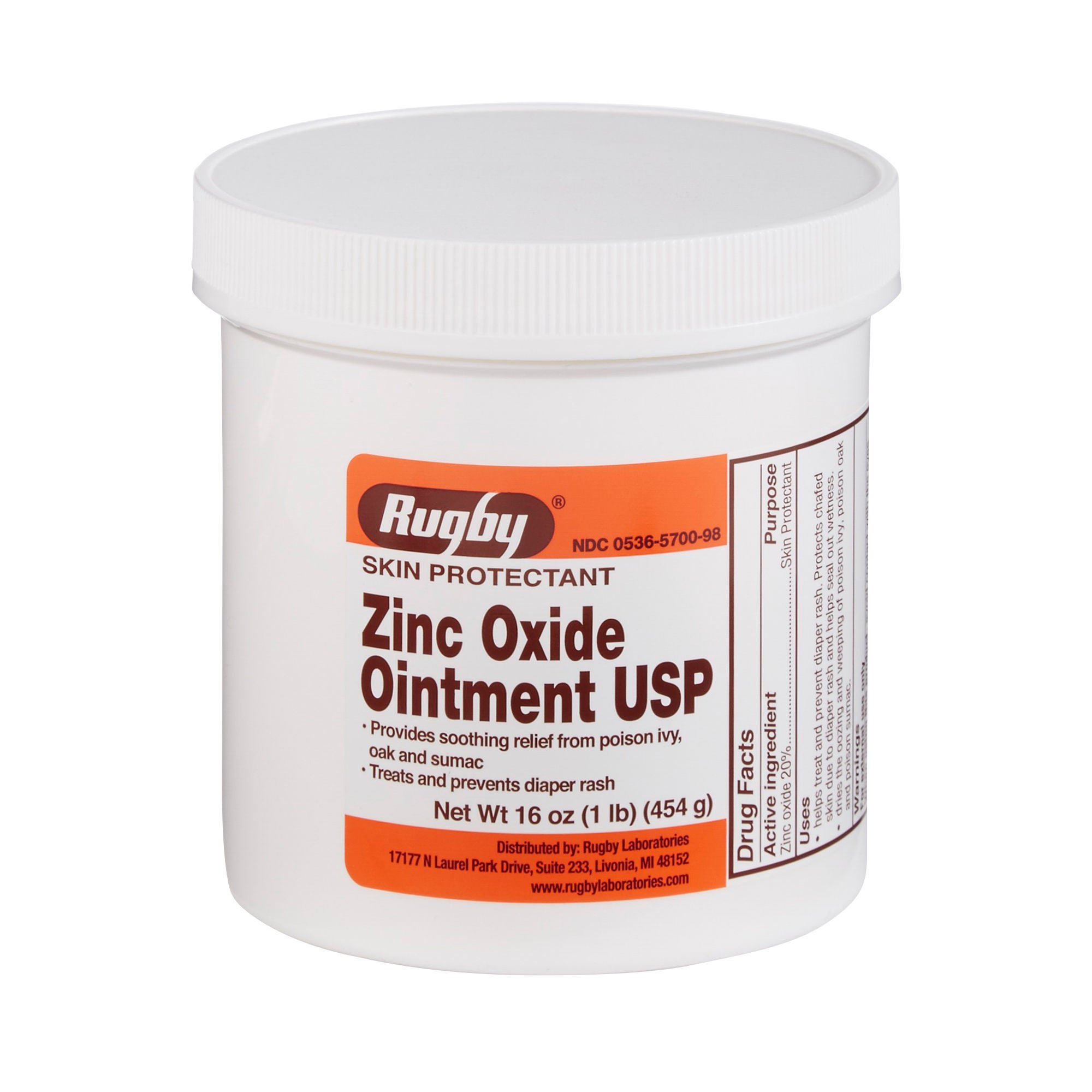 Rugby® Zinc Oxide Skin Ointment USP, 16 oz.