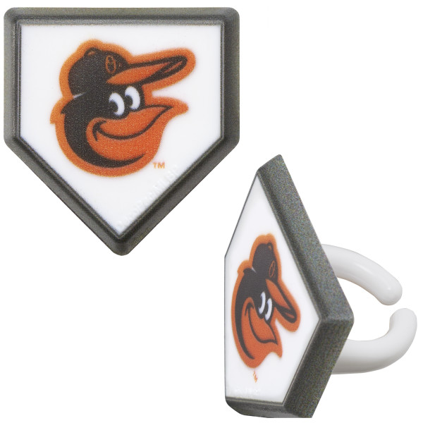 MLB® Home Plate Team Logo Cupcake Rings