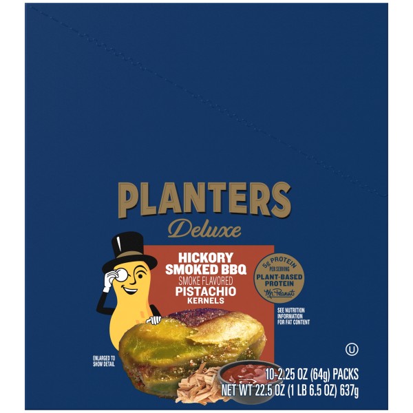 PLANTERS(r) Hickory Smoke Barbecue Pistachio Tube 2.25oz . A1N1 - Front No Plunge In Package (Low Res)