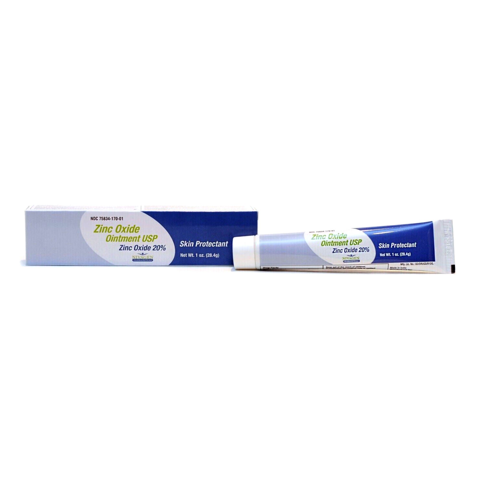 Nivagen Pharmaceuticals ZINC OXIDE, OINT 20% 1OZ
