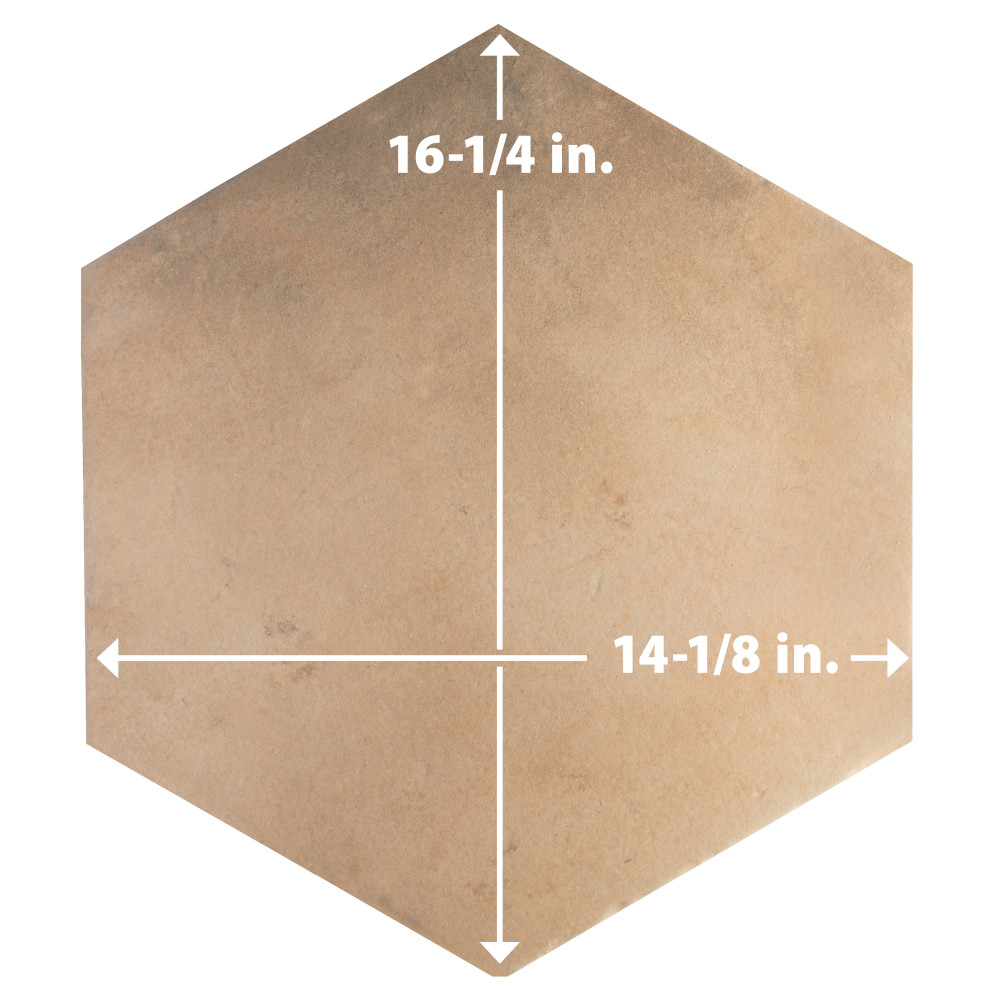 Americana Boston Hex East 14-1/8 in. x 16-1/4 in. Porcelain Floor and Wall Tile