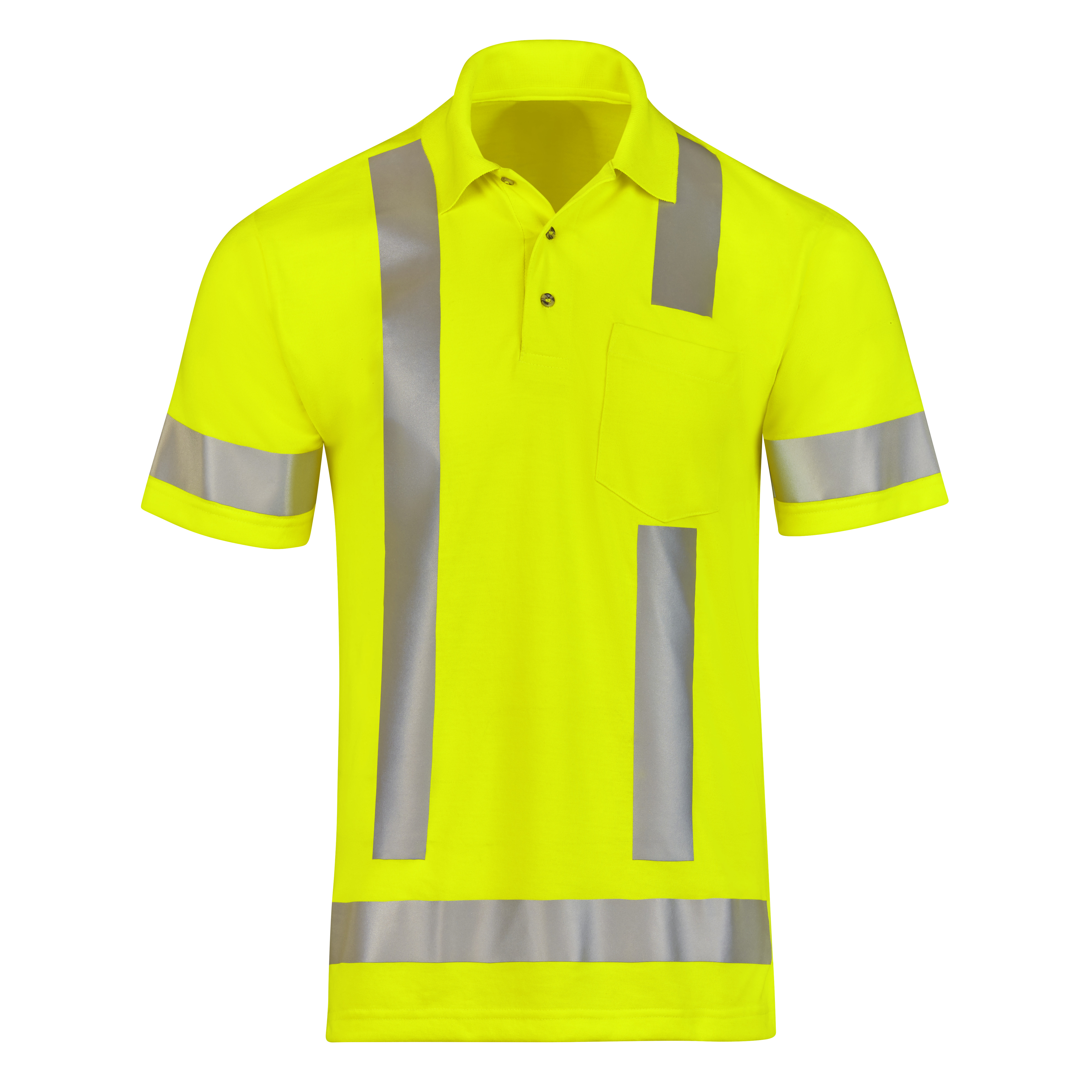 Men‘s Hi-Visibility Performance Core Polo, Type R Class 3-Red Kap