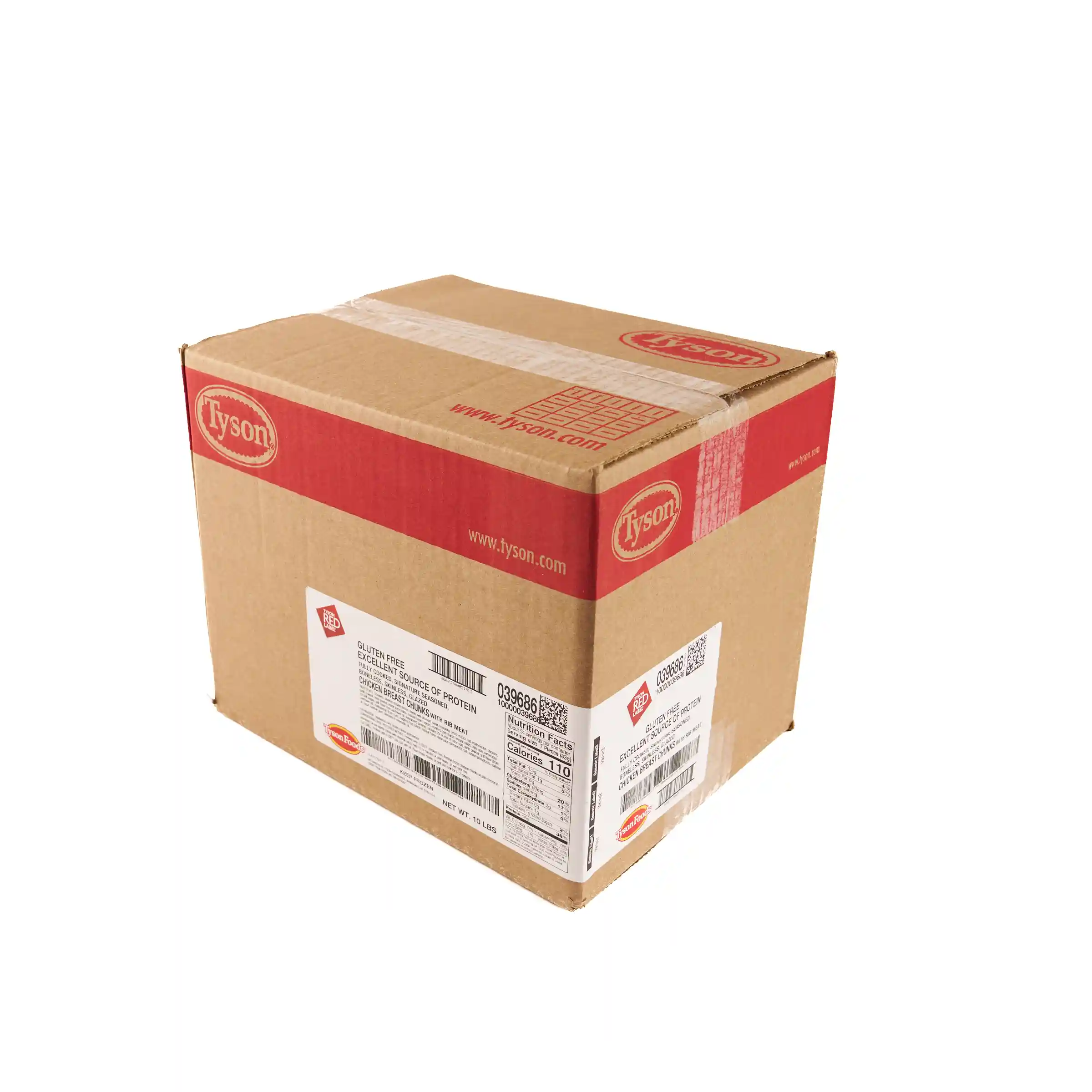 Tyson Red Label® Gluten Free Fully Cooked Unbreaded Signature Seasoned Chicken Breast Chunks_image_5
