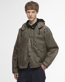 Barbour for Margaret Howell Transport Waxed Jacket Kelp