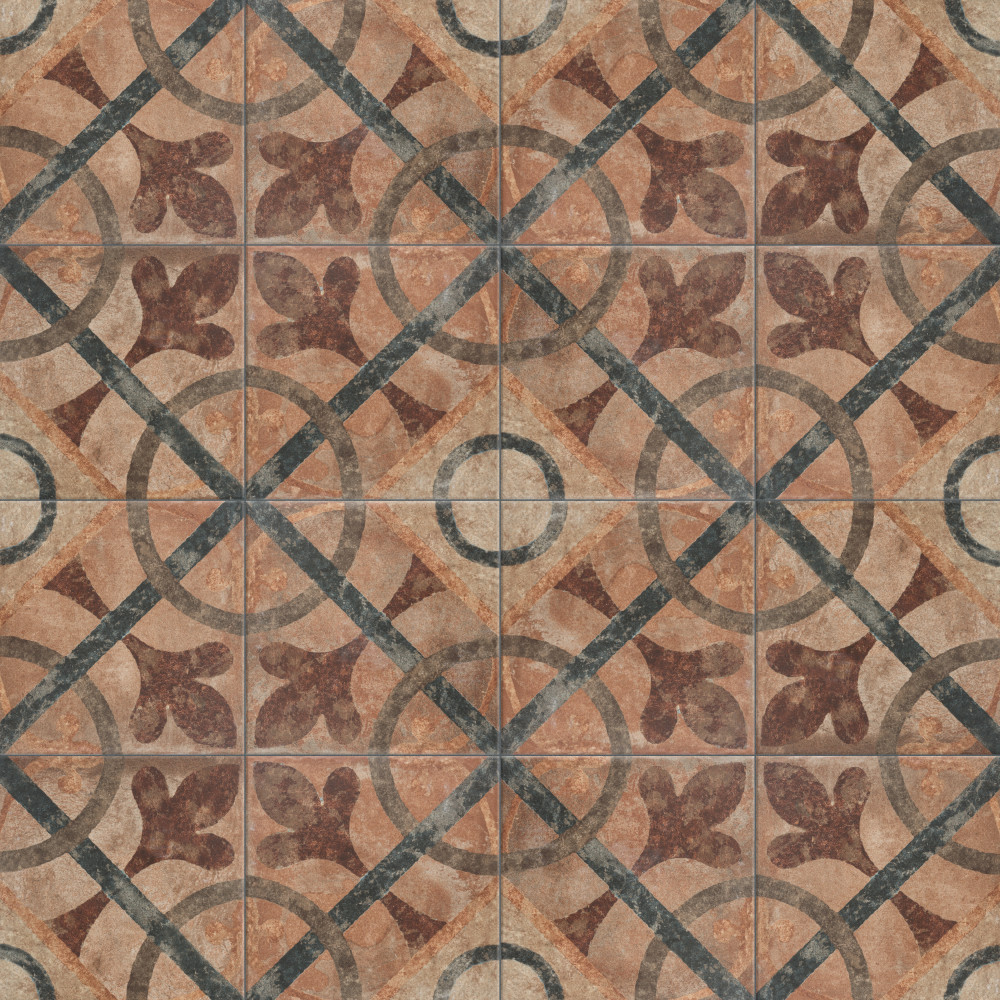 Americana Cleveland 8.75x8.75 Square Porcelain Floor and Wall Digital Pattern