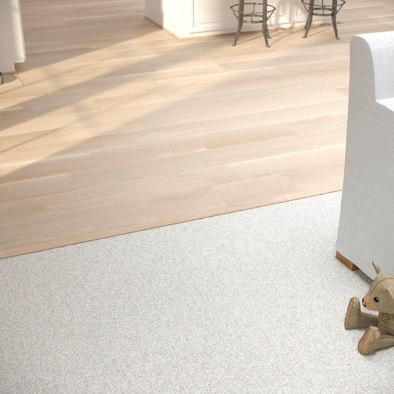 Blanc de Blanc Cali Hardwoods T-Mold view 1