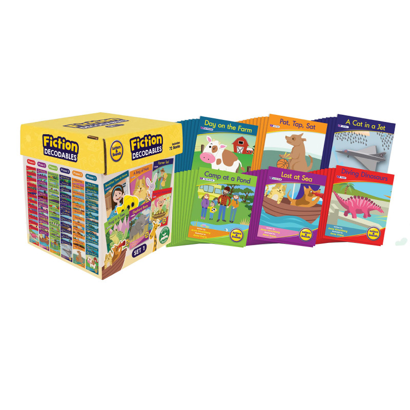 Beanstalk Books Letters & Sounds Fiction Decodables Boxed Set, Set 1 - Zuma