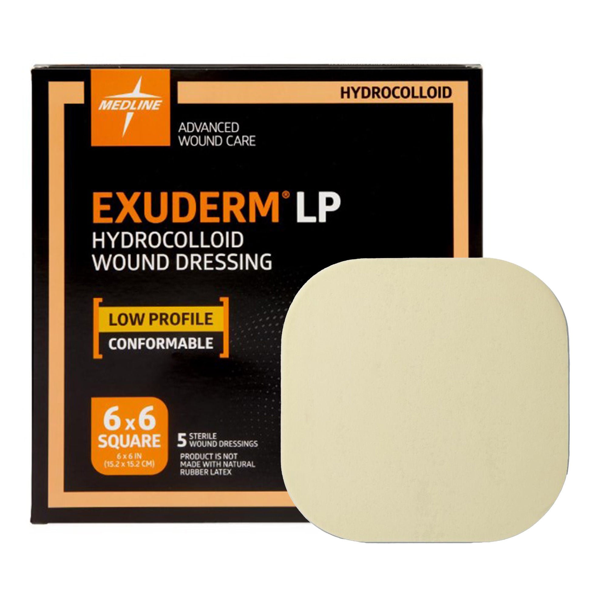 Medline DRESSING, HYDROCOLD EXUDERM 6X6 (5/BX)