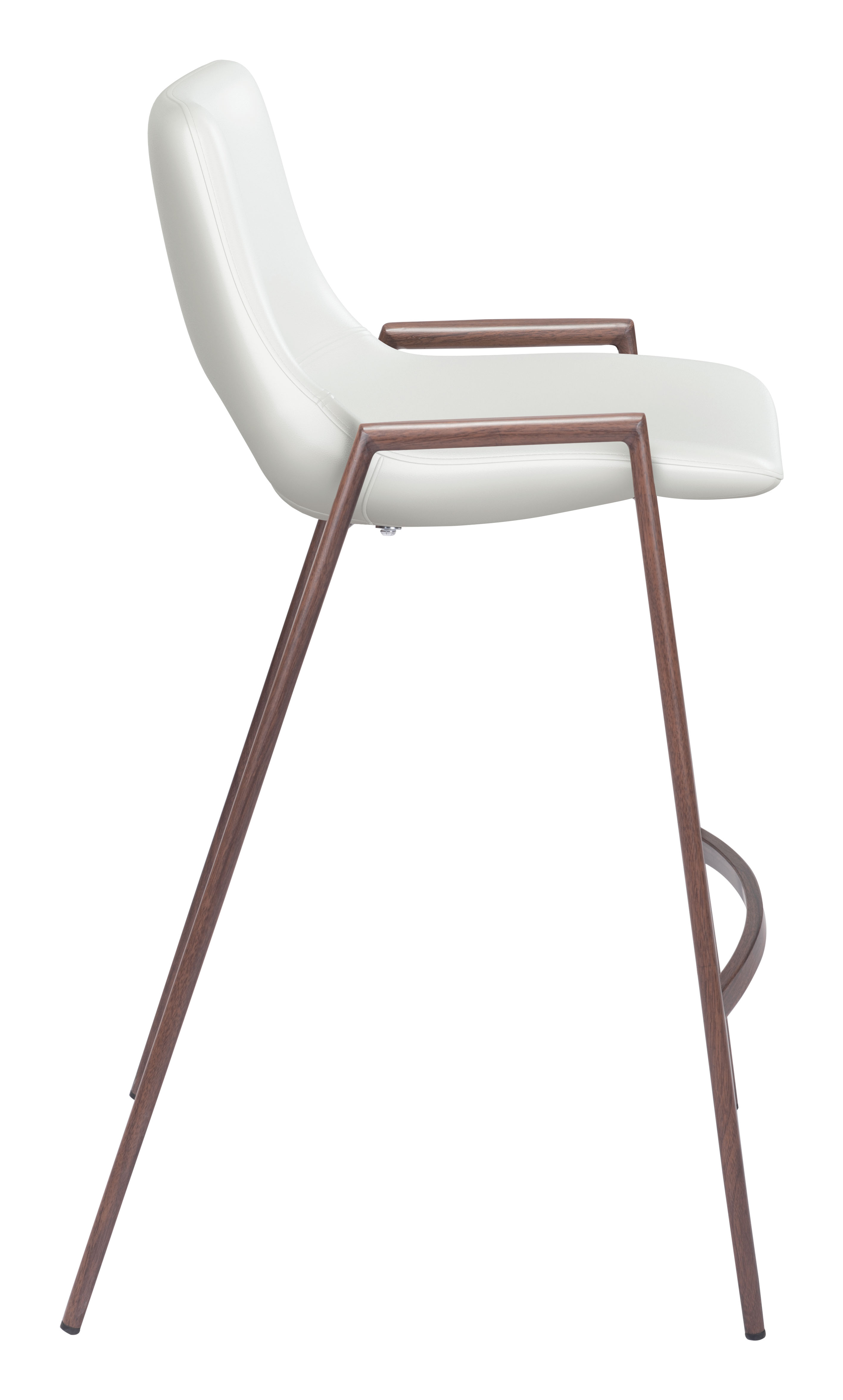 Desi Counter Stool (Set of 2) White & Walnut product image