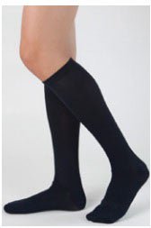 Compression Stocking Health Support® Knee High Size E / Regular Black Closed Toe