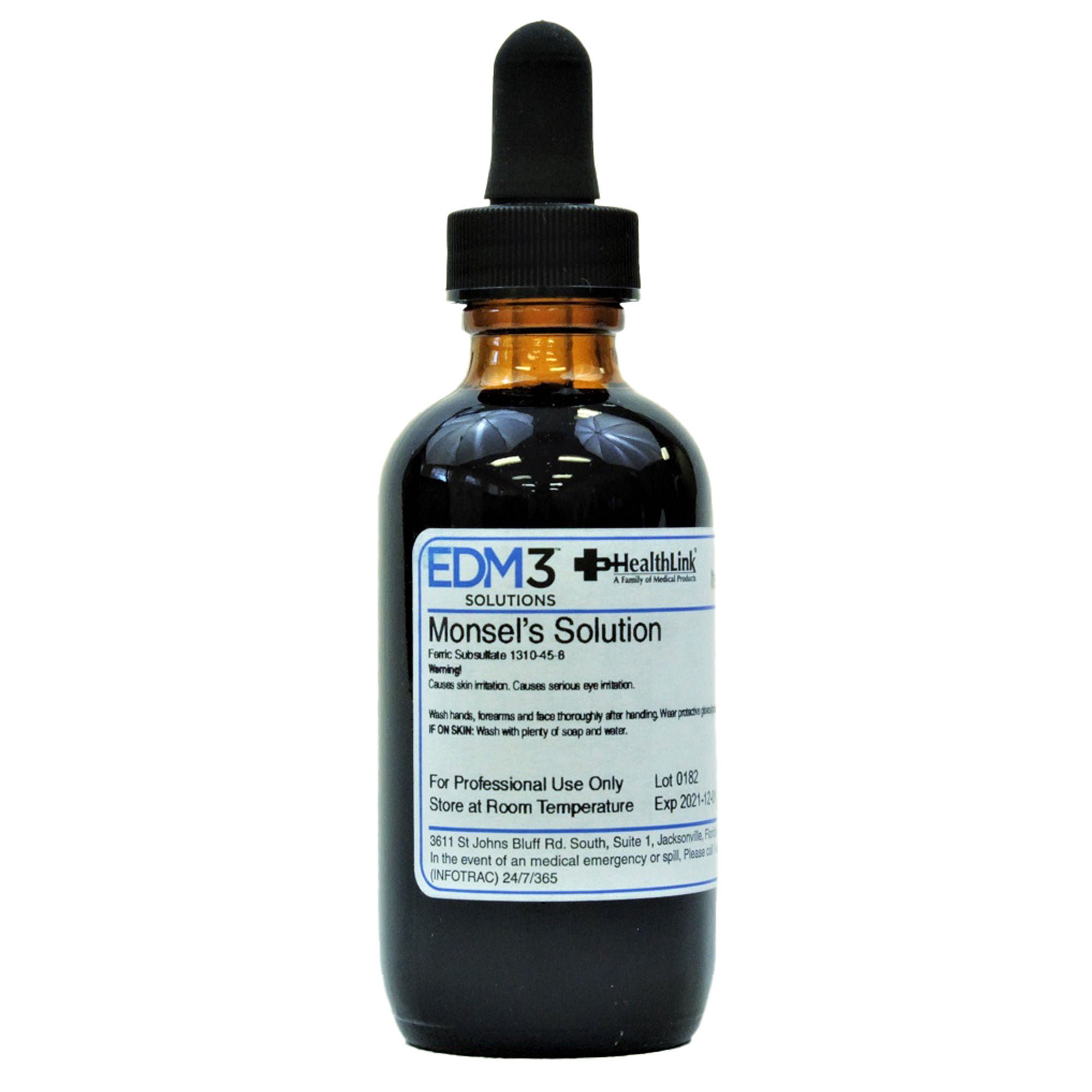 EDM 3 Heathlink Monsel's Solution (Ferric Subsulfate), 2 oz. Dropper Bottle