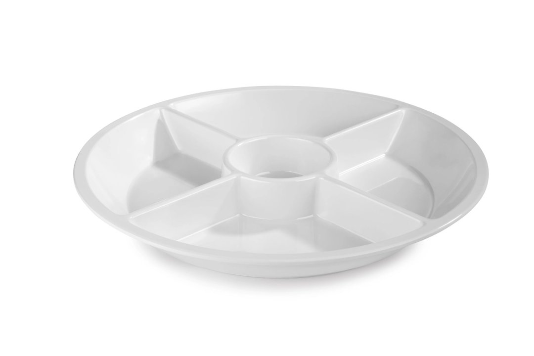Bol de service 5 compartiments 38 cm de mélamine