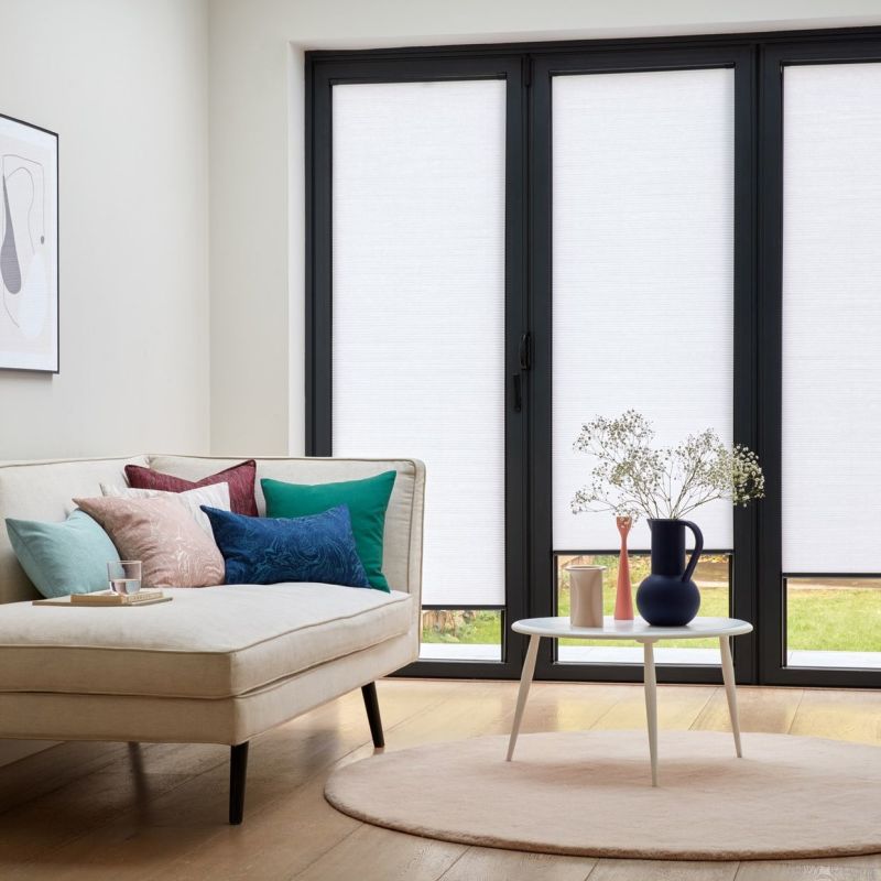 INTU Micro Hive White Pleated Blind